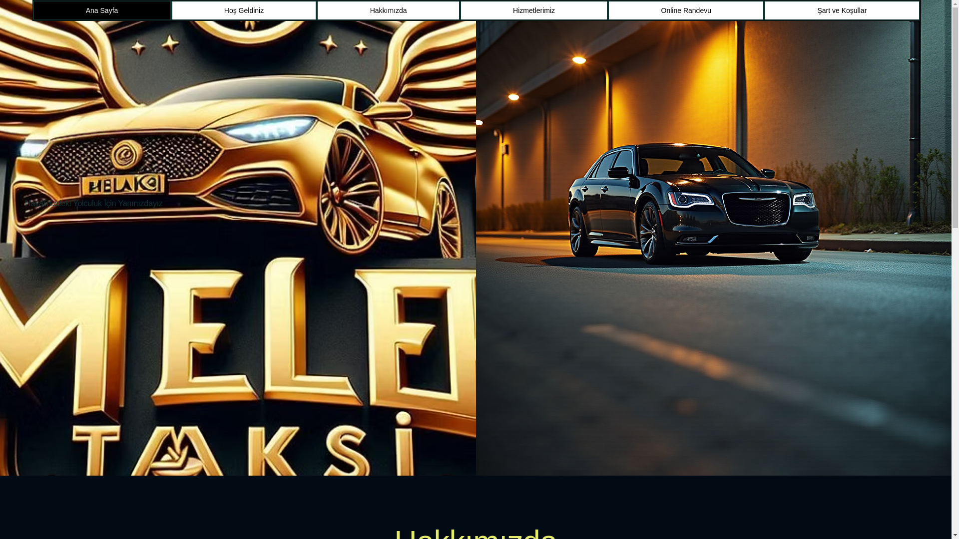 website screenshot of https://melekkorsantaksi.com/