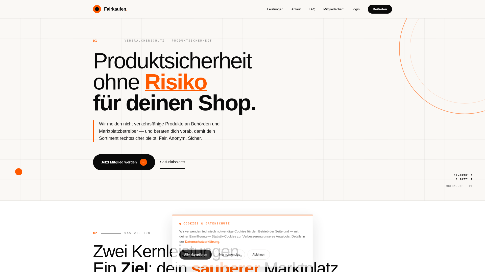 website screenshot of https://fairkaufen-ev.de/