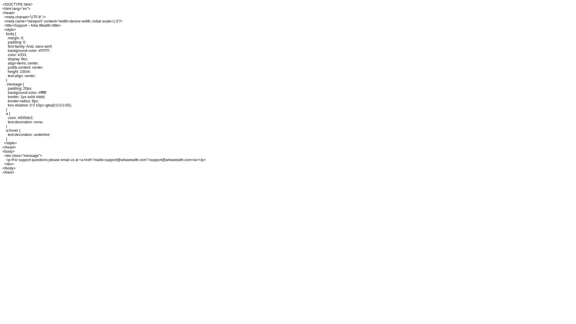 website screenshot of https://arka-wealth-support-page.pages.dev/