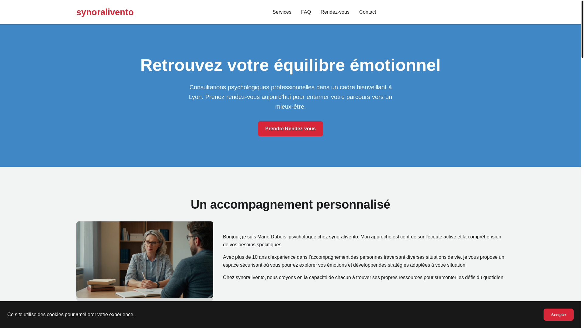 website screenshot of https://synoralivento.com/