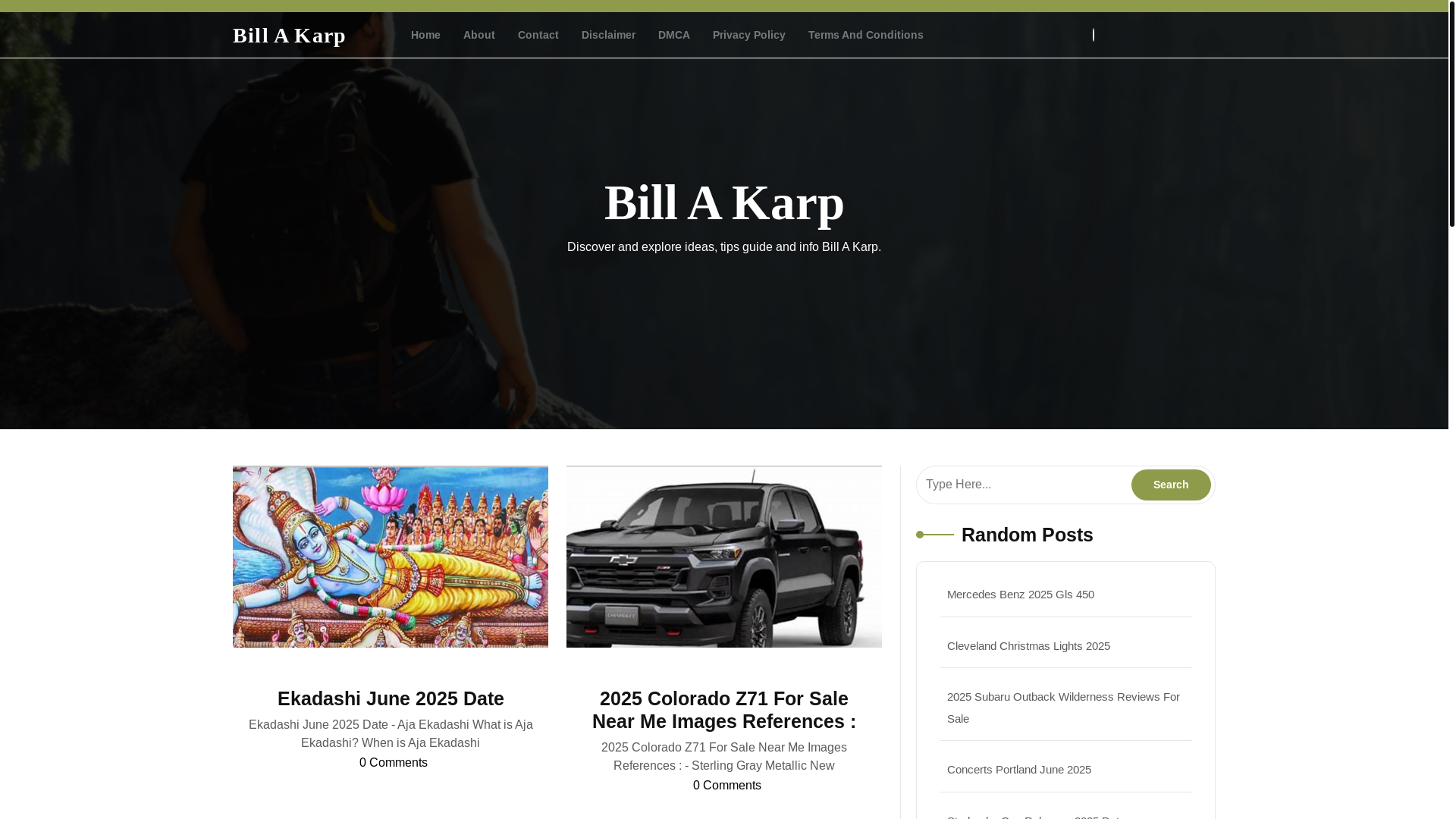 website screenshot of https://billakarpk.pages.dev/