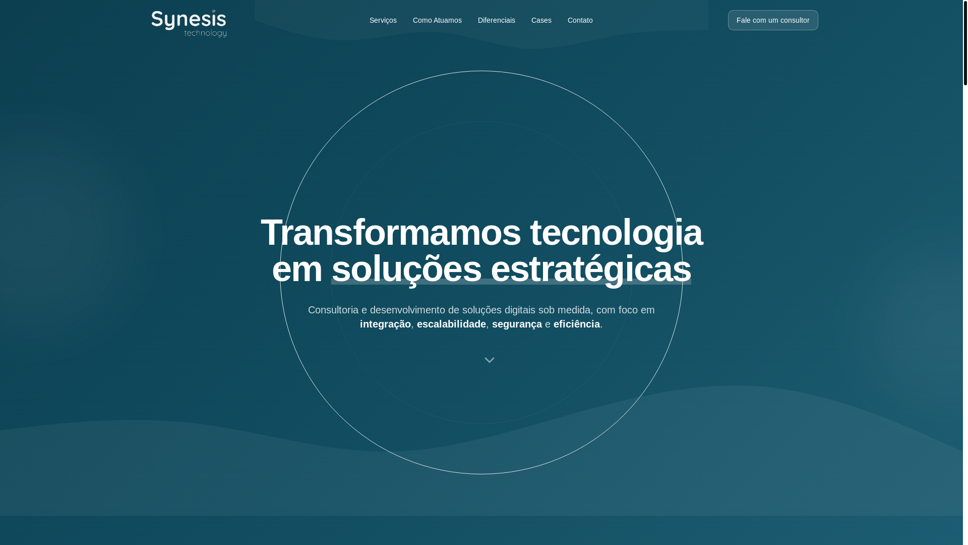 website screenshot of https://synesis-tech.pages.dev/