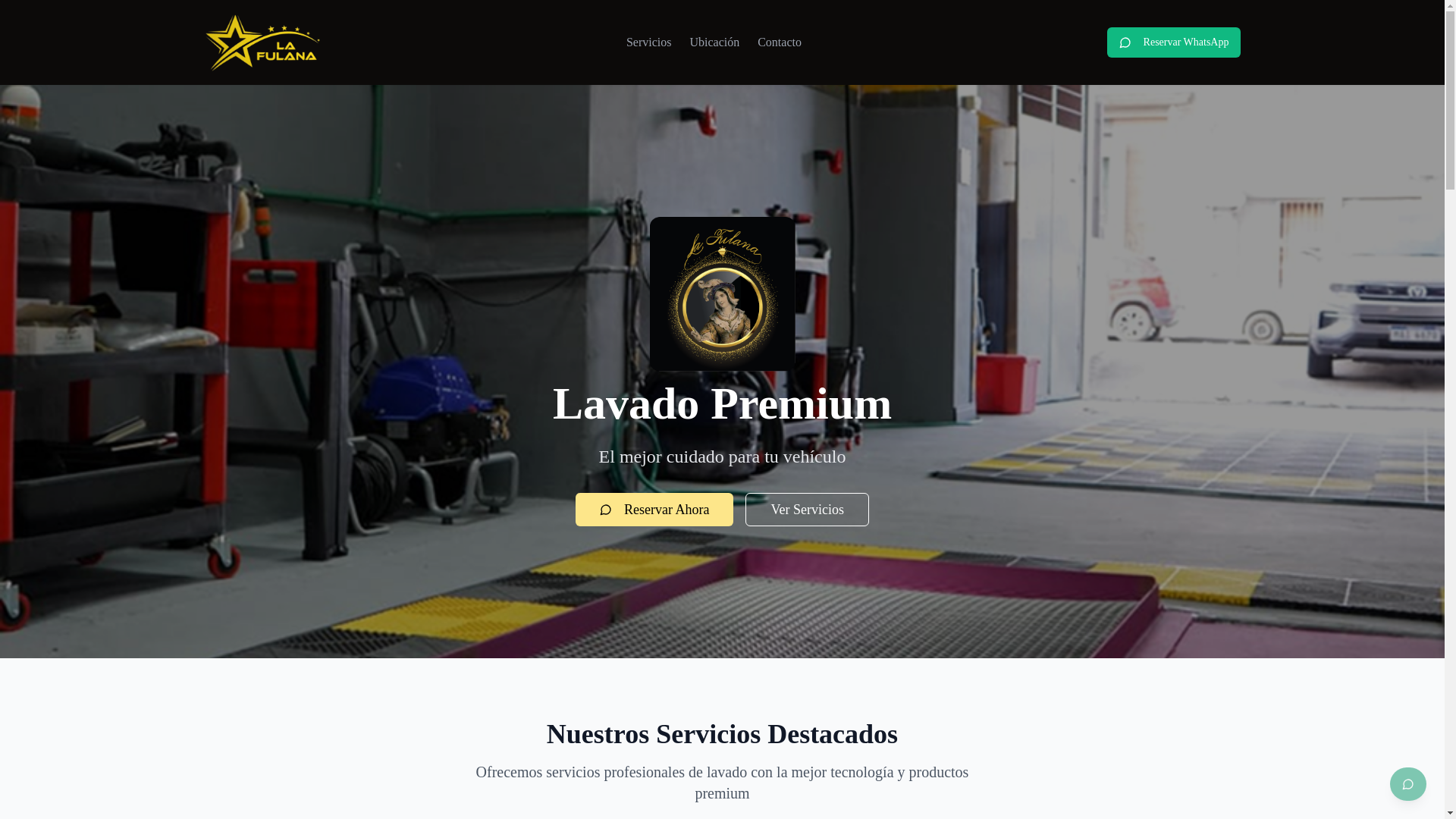 website screenshot of https://lafulana.uy/