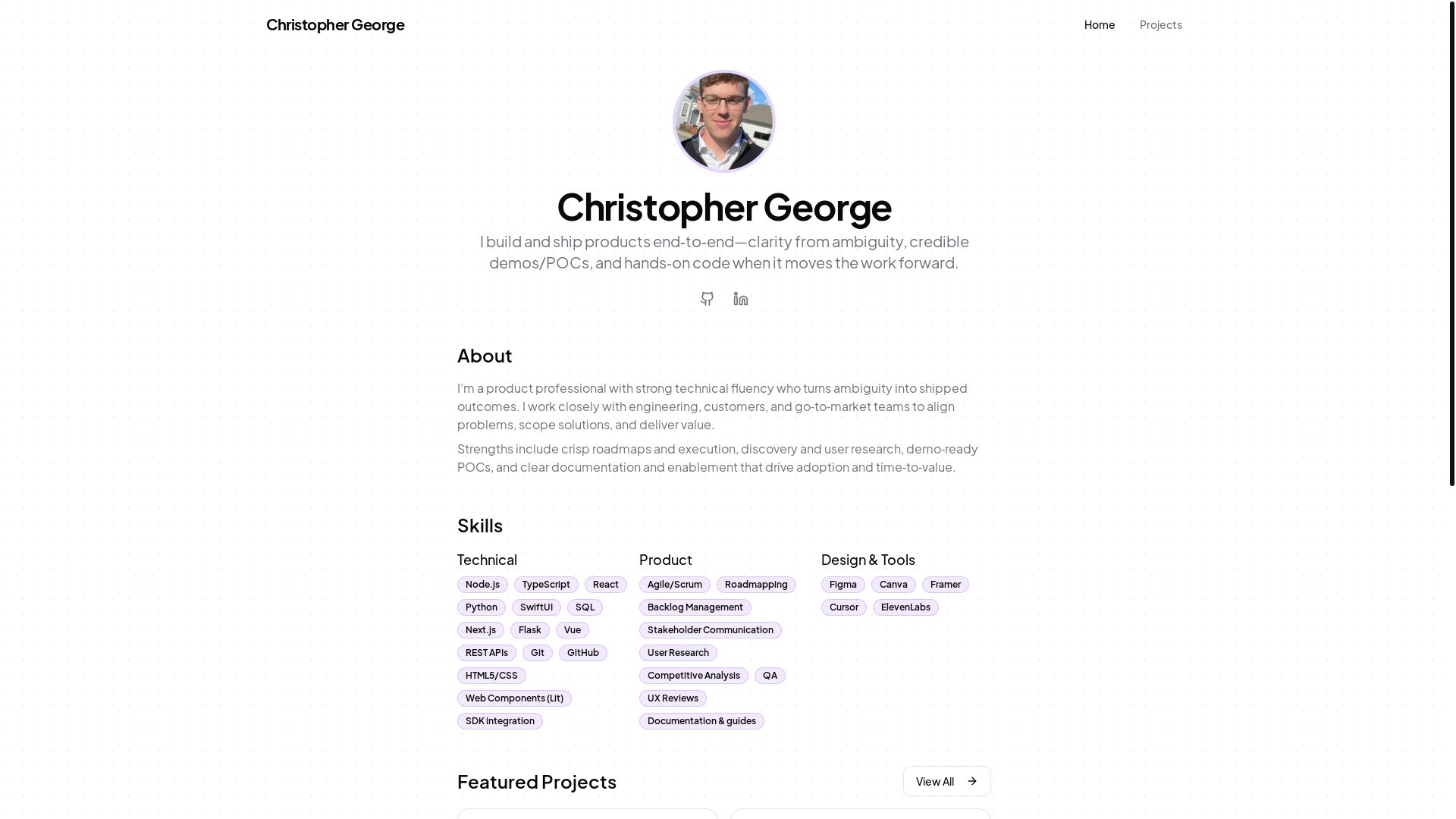website screenshot of https://portfolio-ayn.pages.dev/
