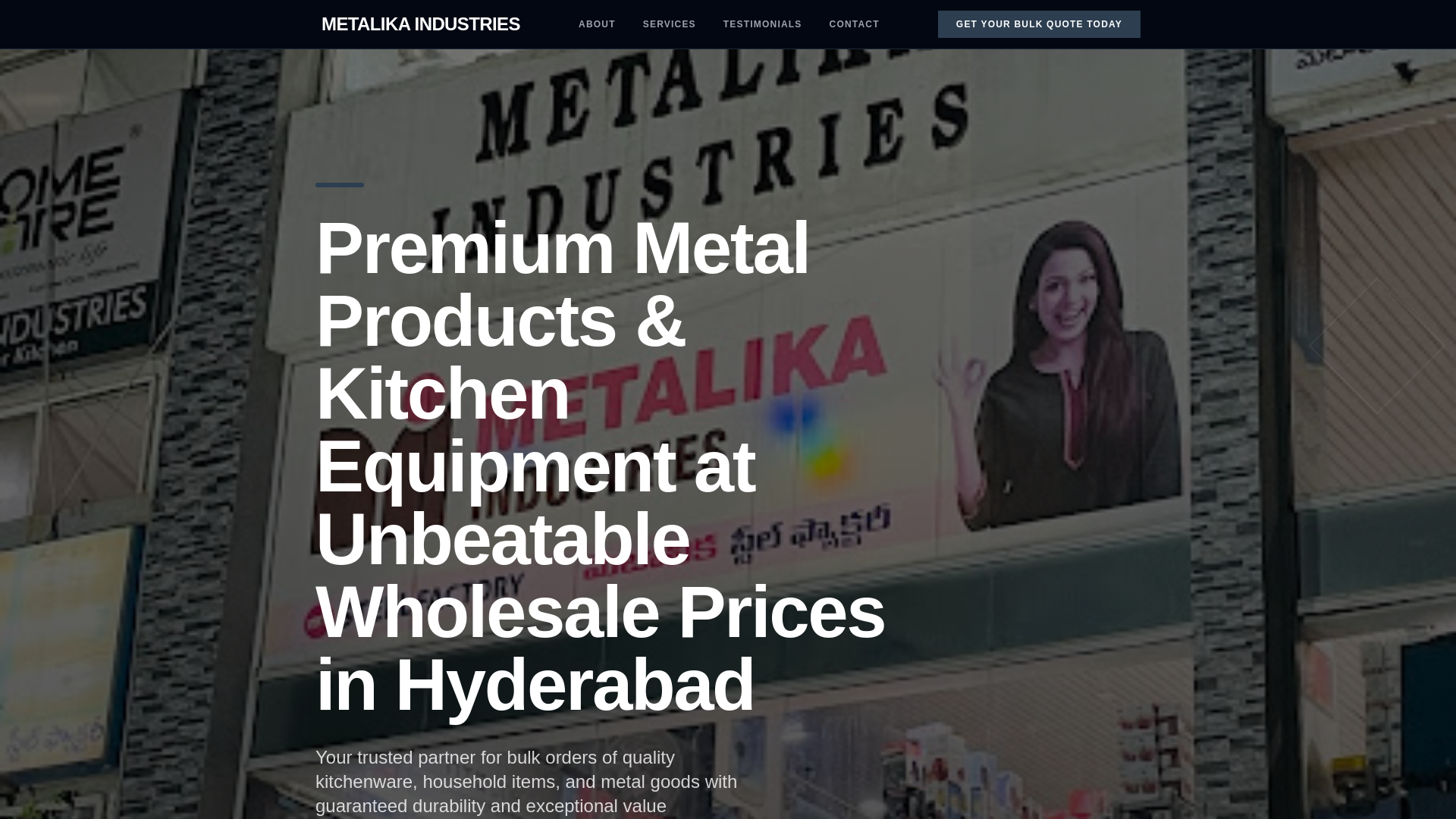 website screenshot of https://site-metalika-industries-aa4ae2.pages.dev/