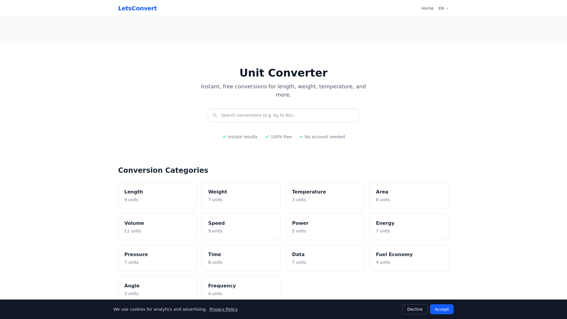 website screenshot of https://letsconvert.pages.dev/