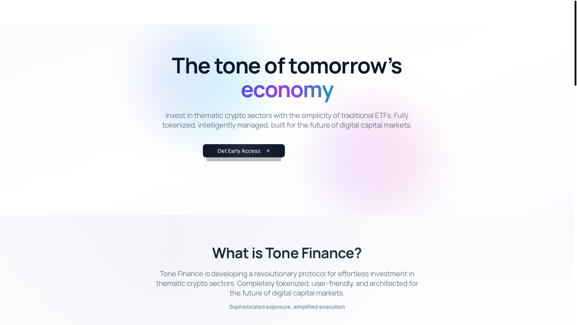 website screenshot of https://tone-finance.pages.dev/