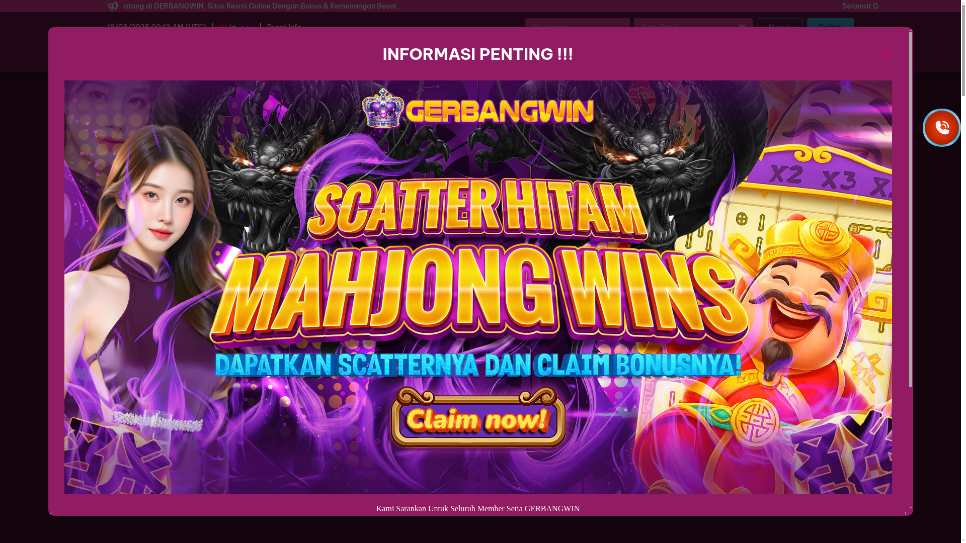 website screenshot of https://gerbangwin.wiki/