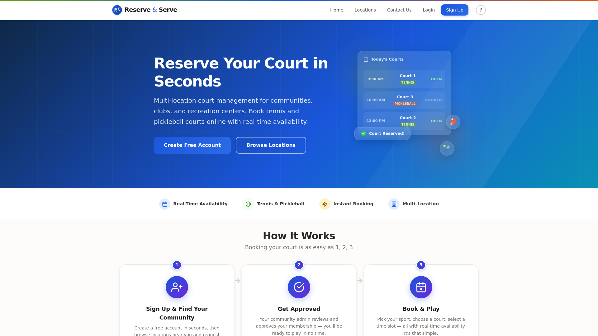 website screenshot of https://reserveandserve.net/
