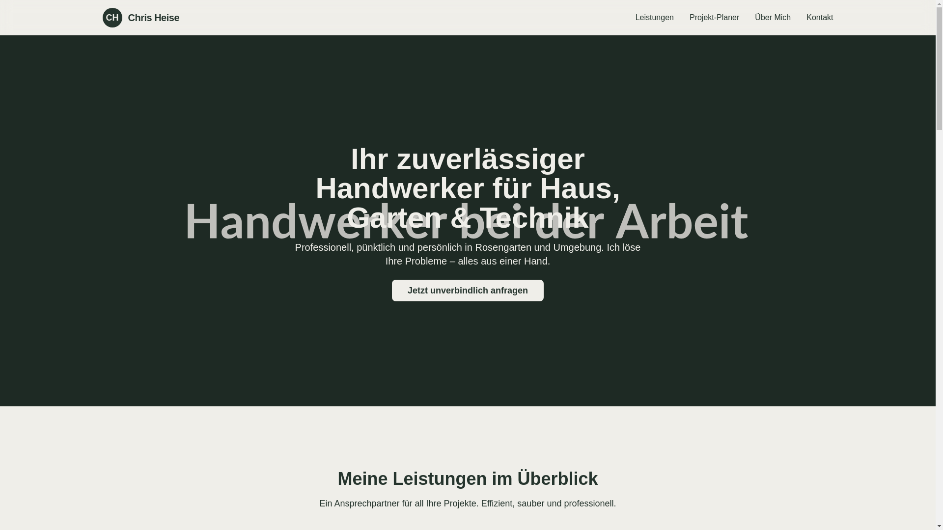 website screenshot of https://ihrhaus-meinjob.de/