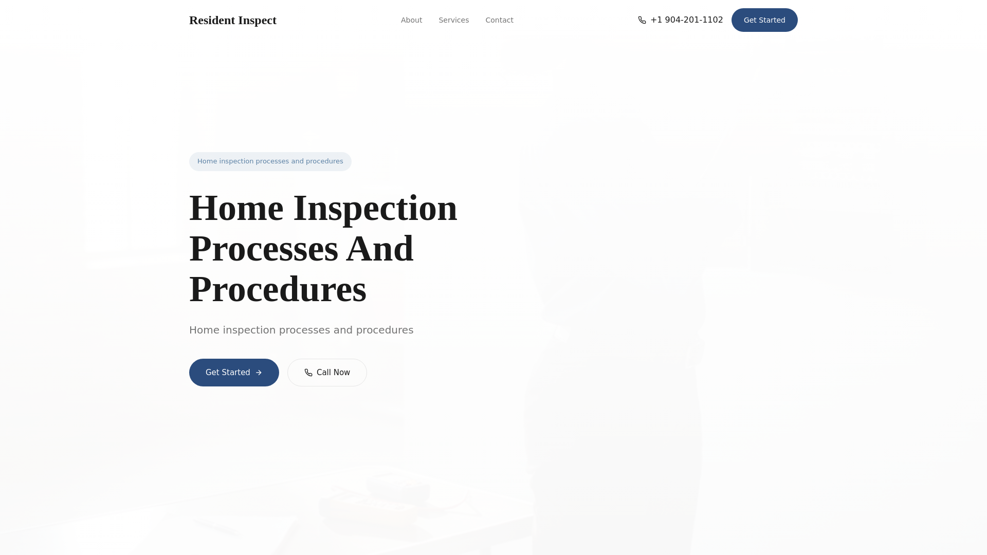 website screenshot of https://home-inspection-processes-and-procedures.pages.dev/