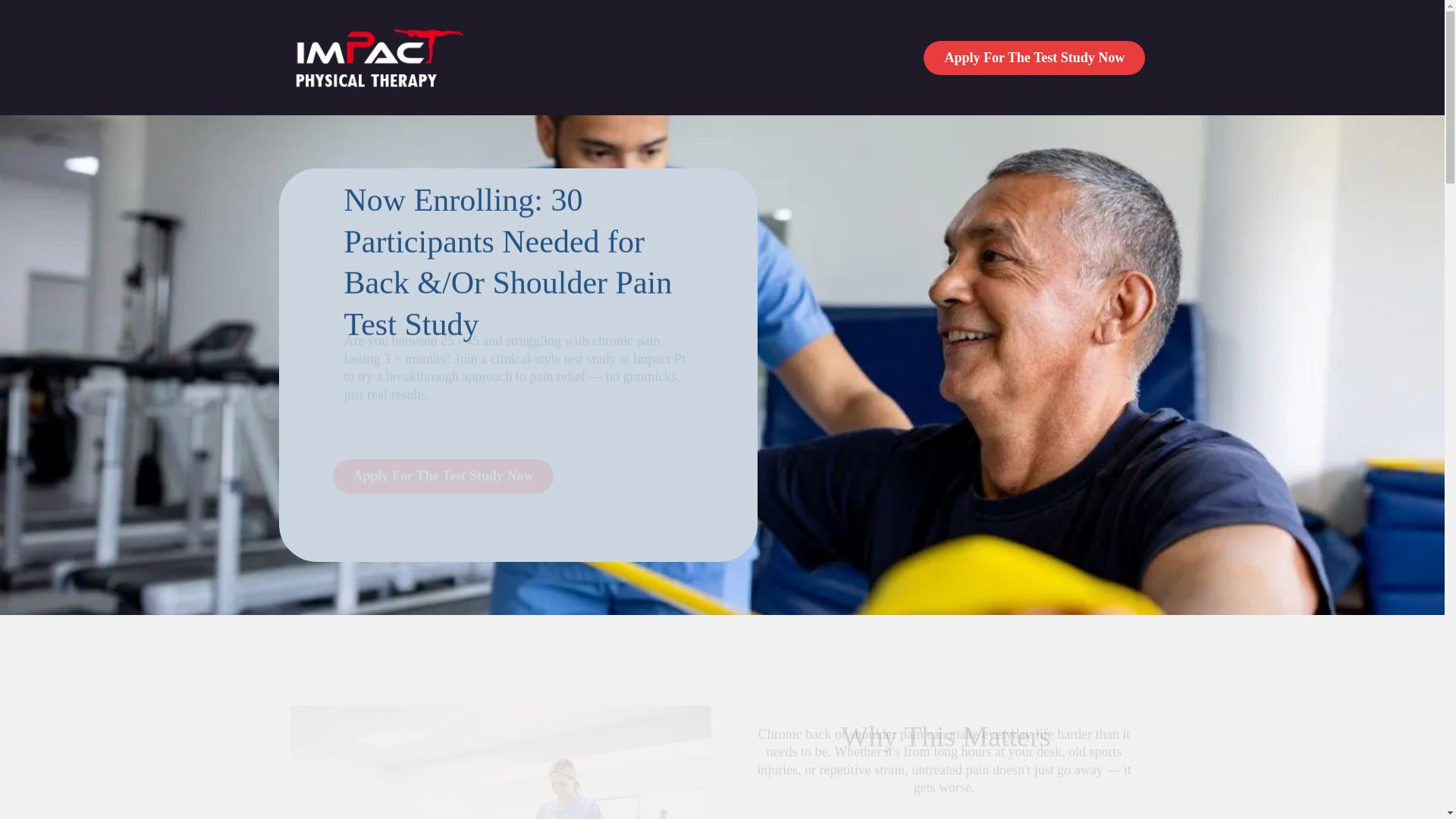 website screenshot of https://myimpactpt.com/