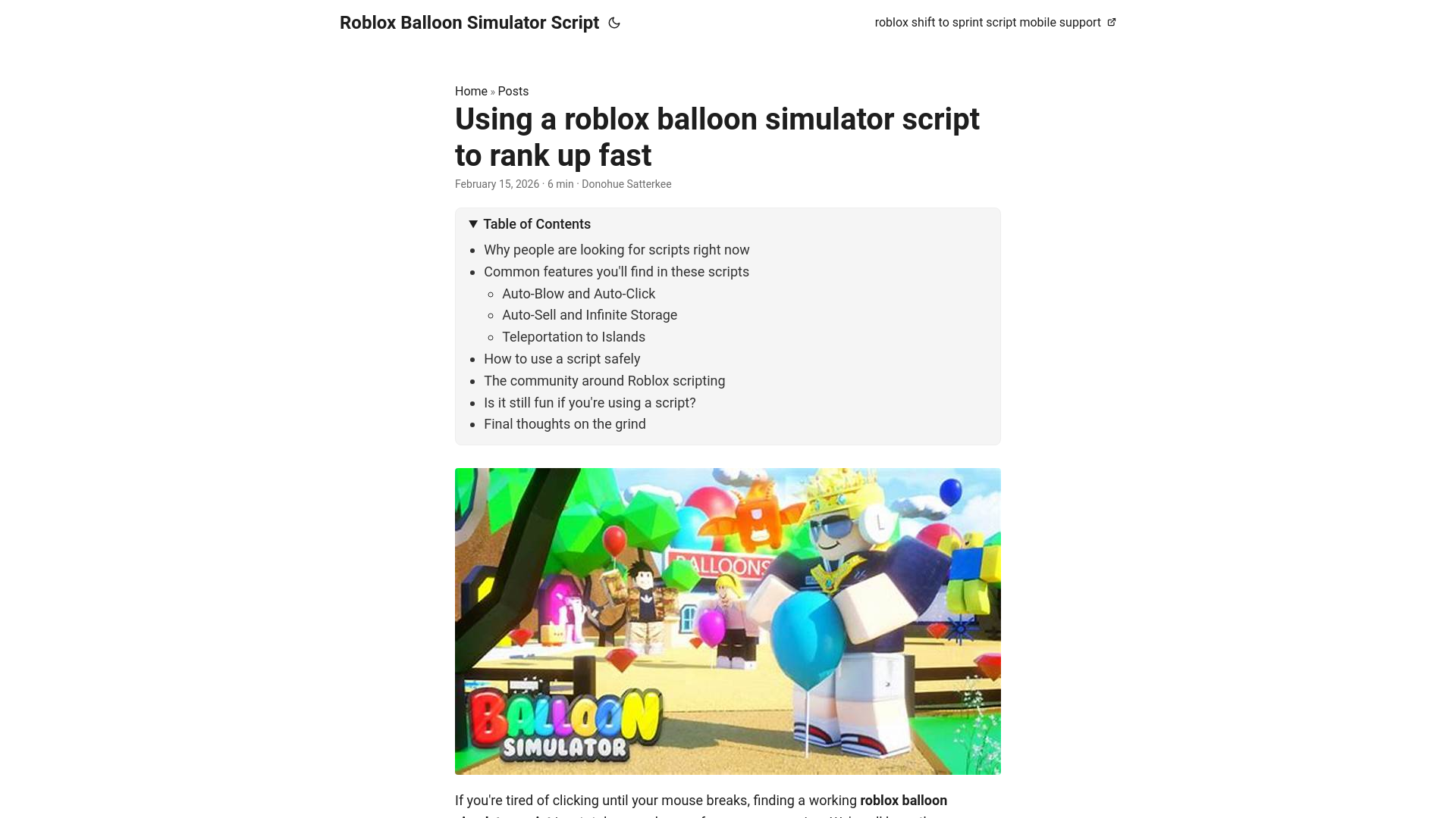 website screenshot of https://roblox-balloon-simulator-script.pages.dev/