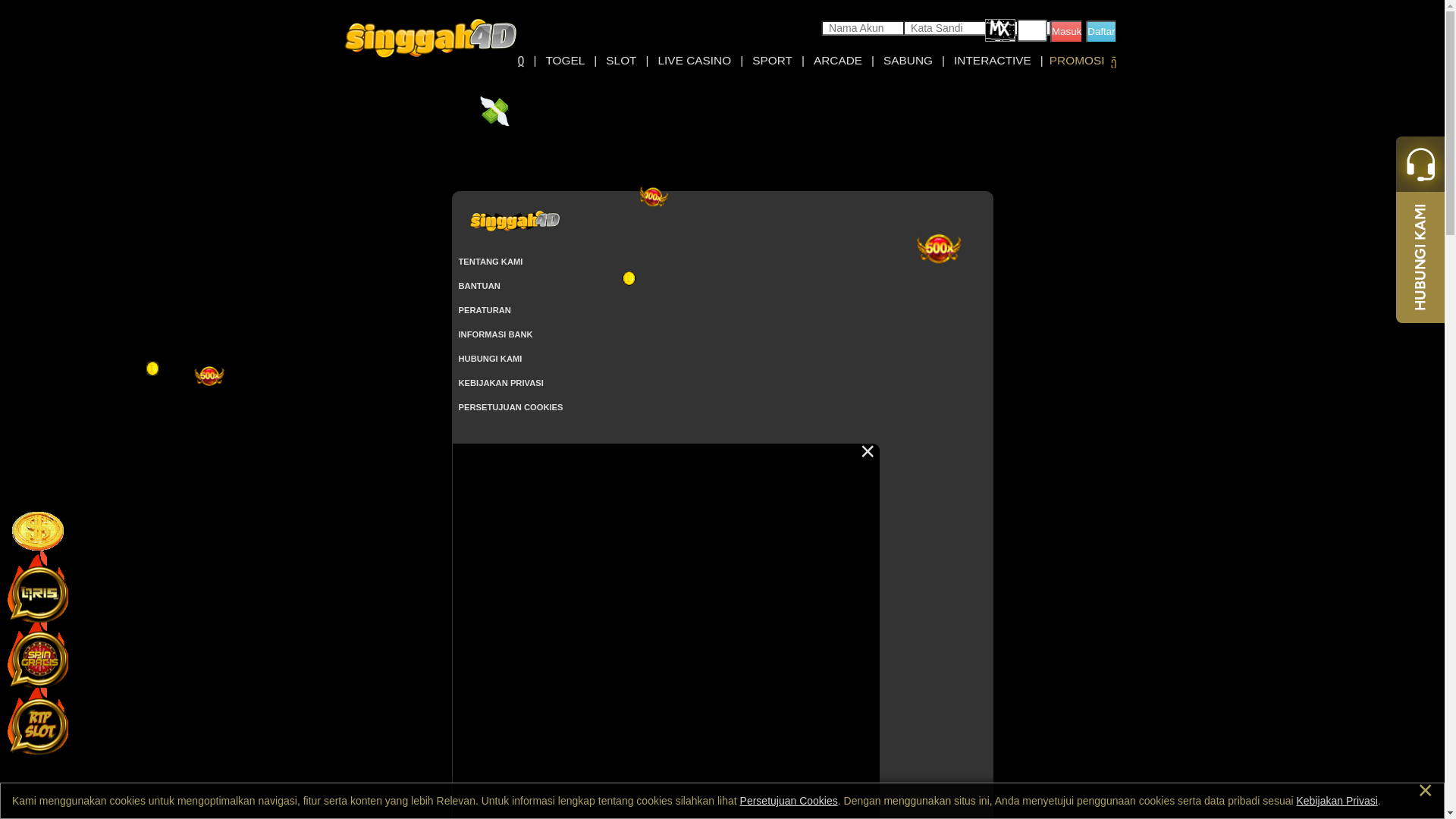 website screenshot of https://singgah4dlain.co.in/