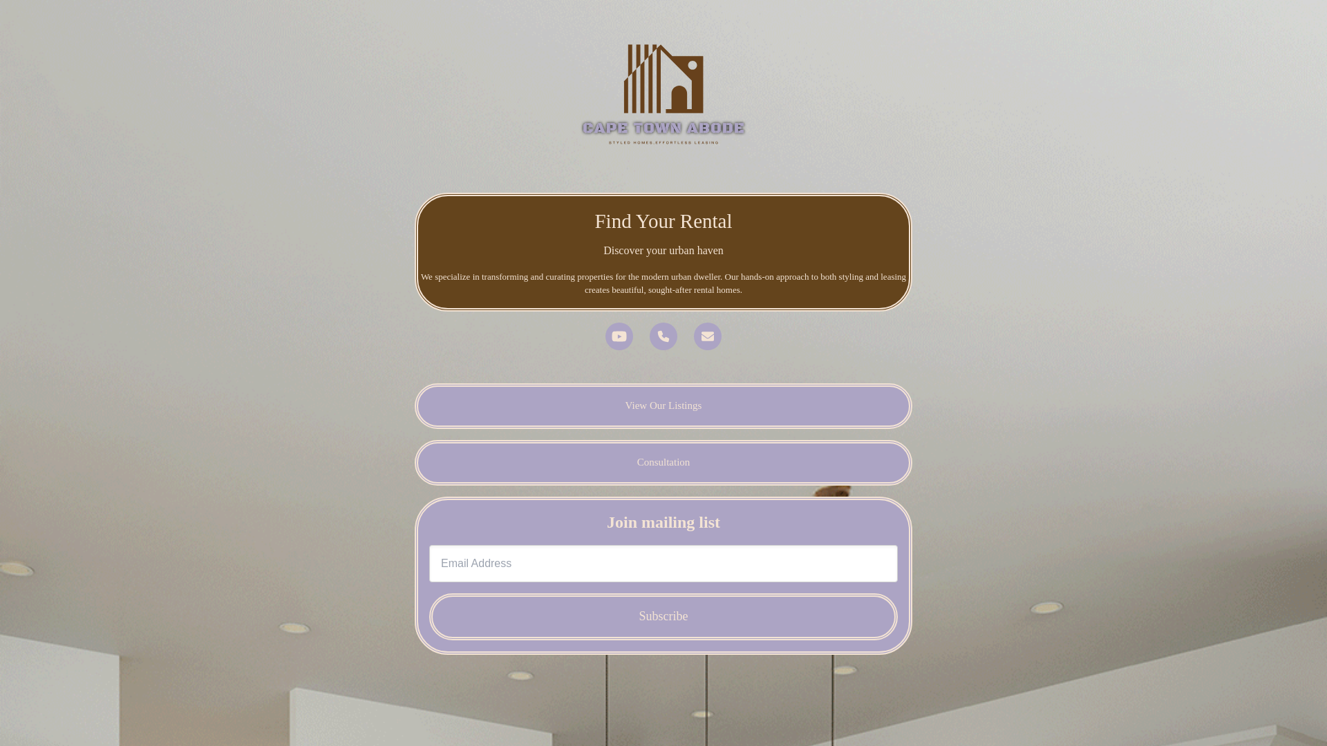 website screenshot of https://capetownabode.com/