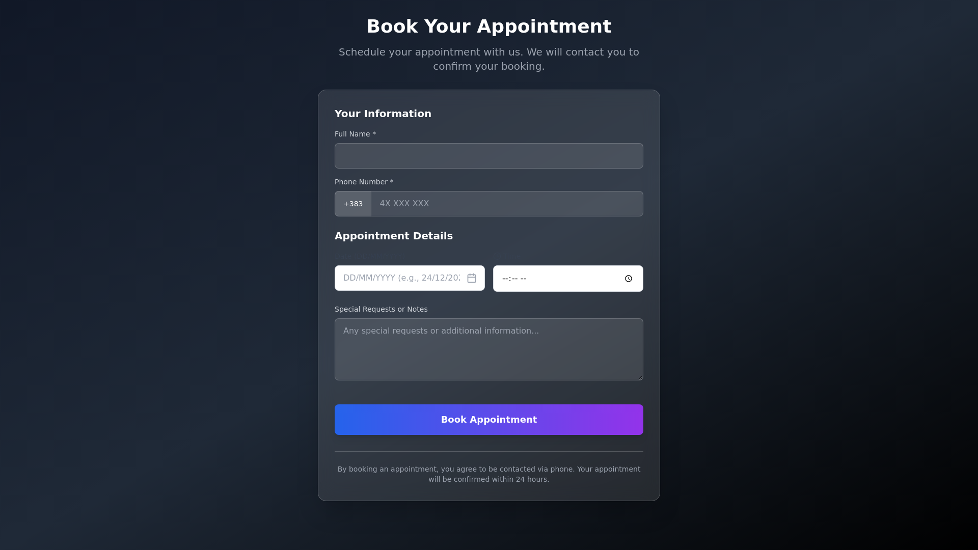 website screenshot of https://reservation-system-alh.pages.dev/
