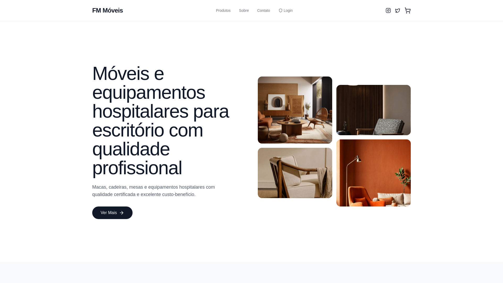 website screenshot of https://fmmoveishospitalares.com.br