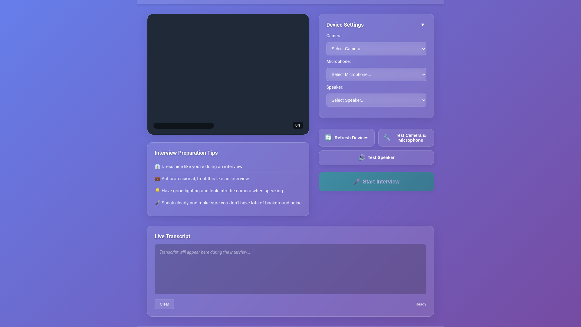 website screenshot of https://internpro-ai-screener.pages.dev/