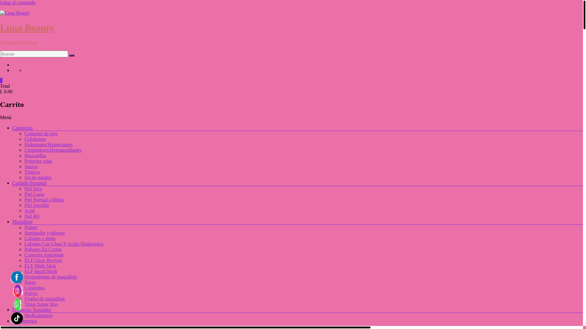 website screenshot of https://lunabeautyhn.com/