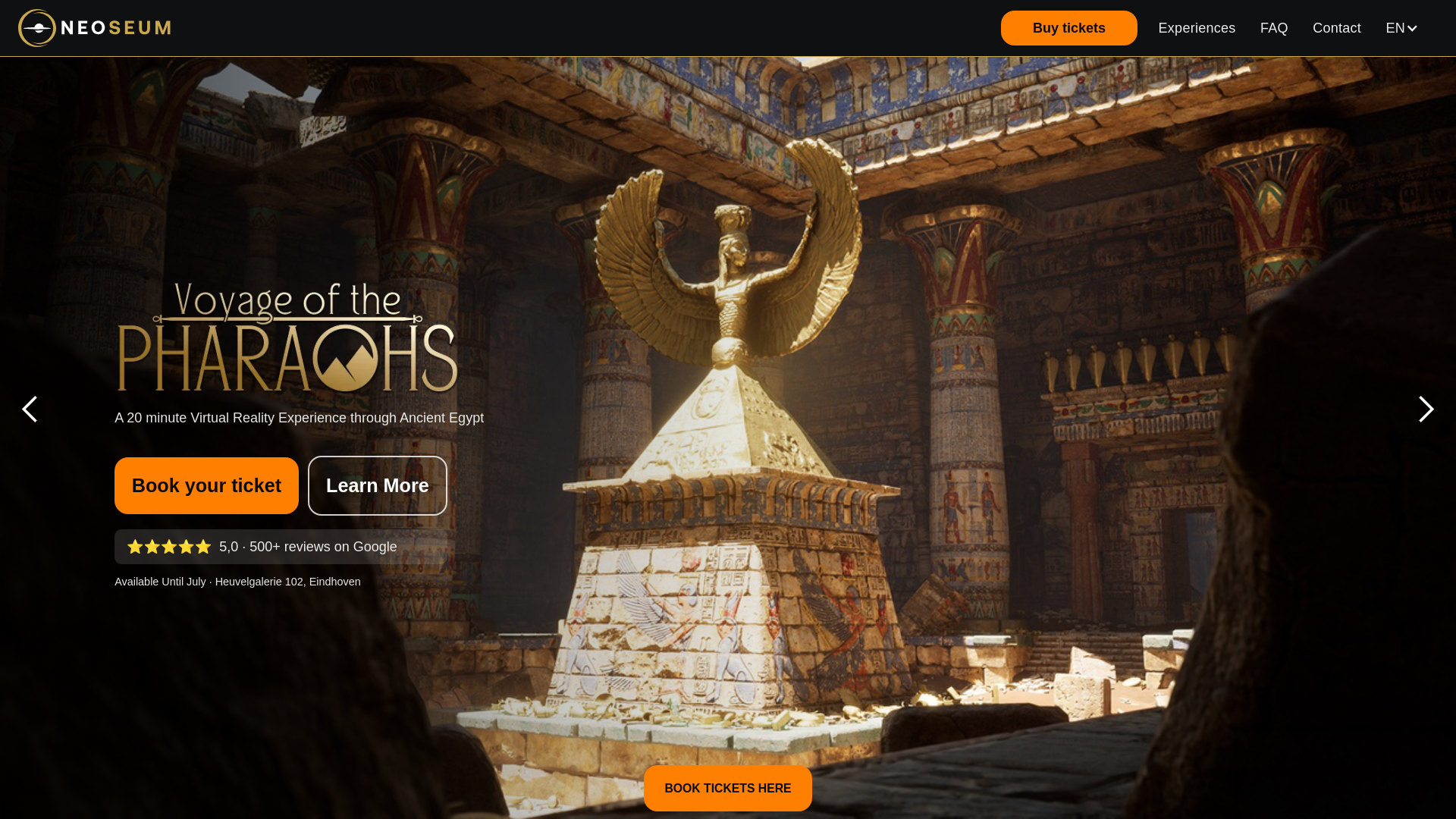 website screenshot of https://www.neoseum.com/