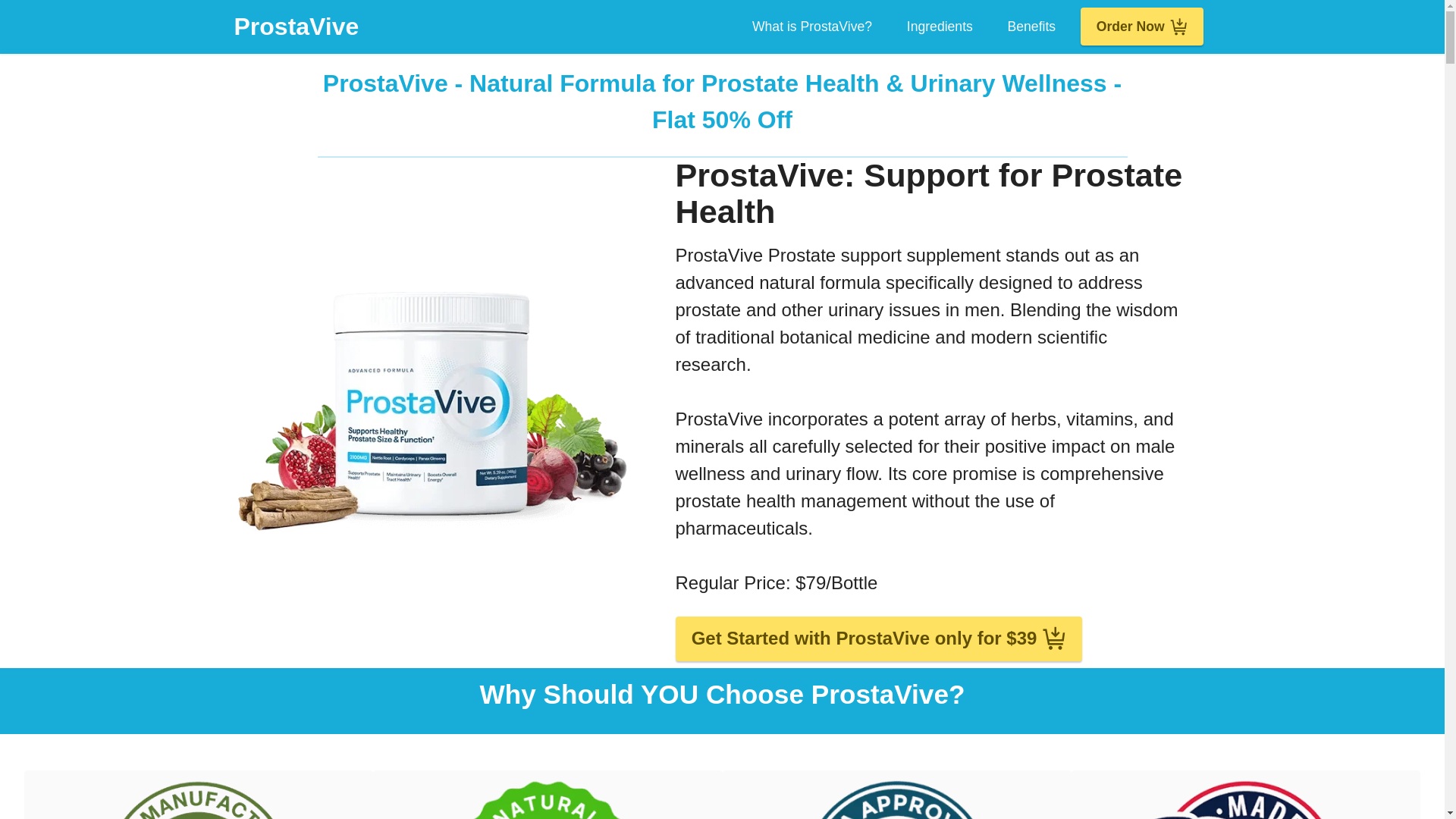 website screenshot of https://prostaviveprostate.com/
