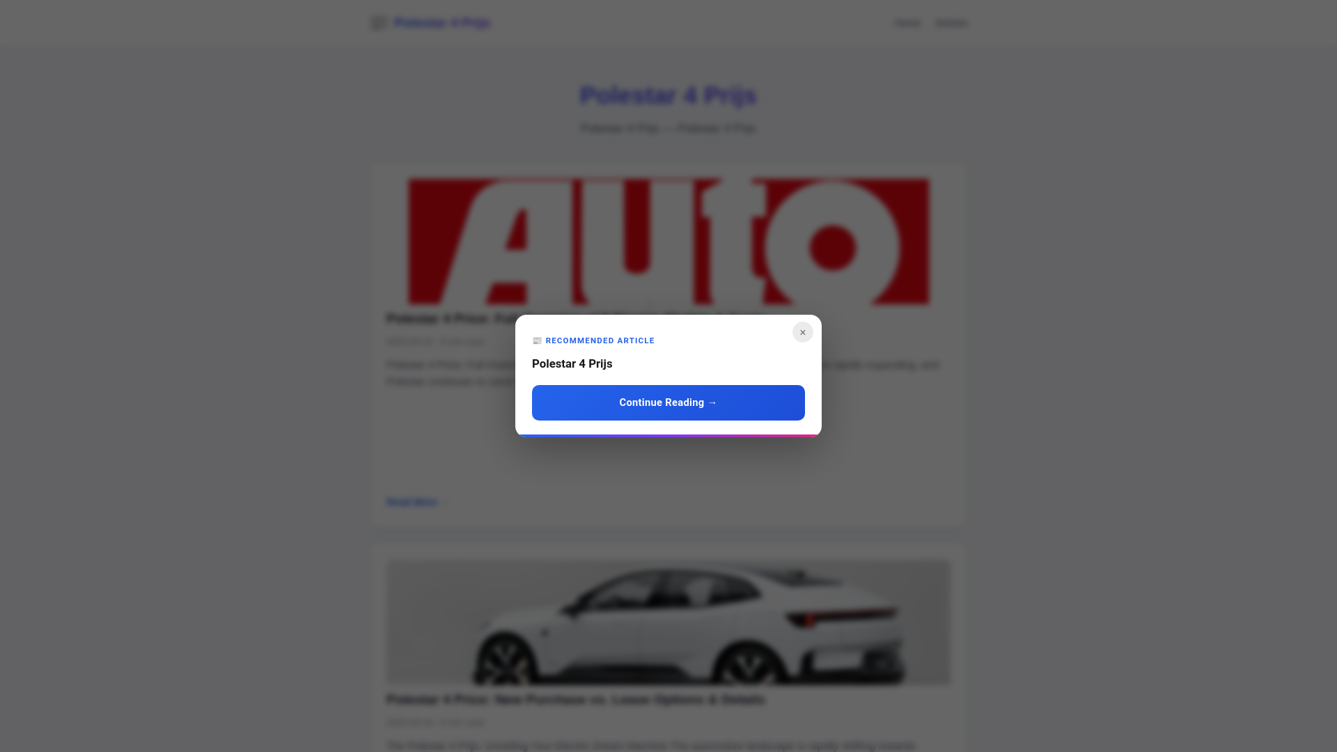 website screenshot of https://polestar-4-prijs.pages.dev/