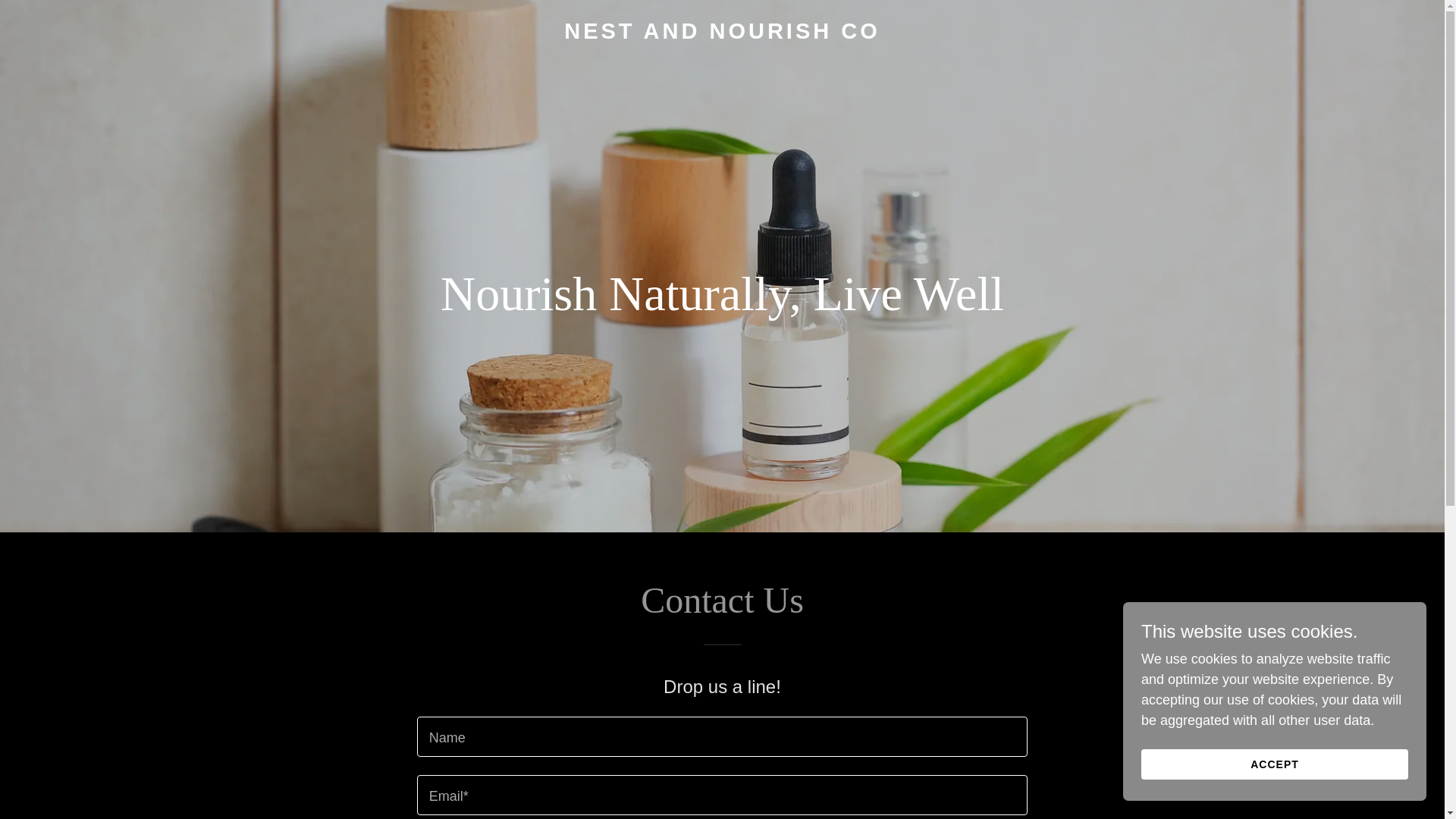 website screenshot of https://nestandnourishco.com/