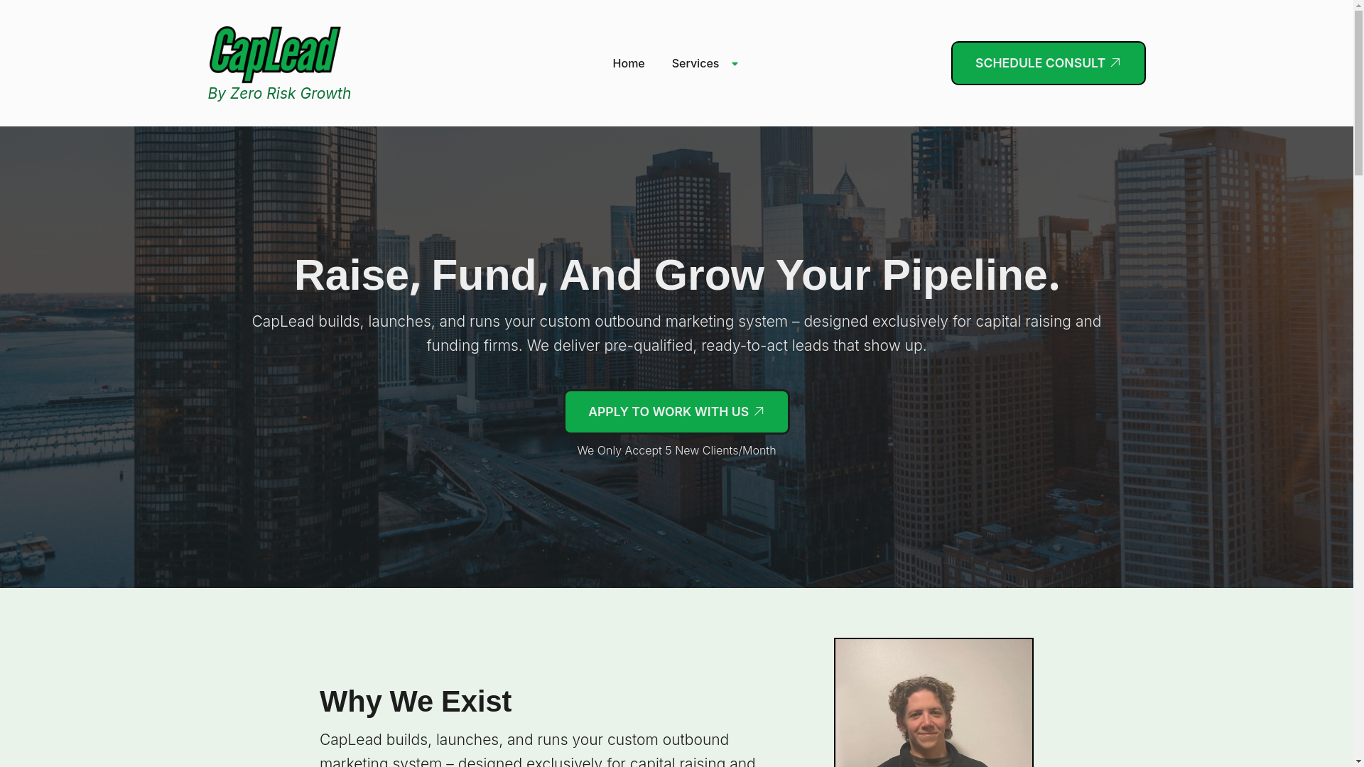 website screenshot of https://capleadteam.top/