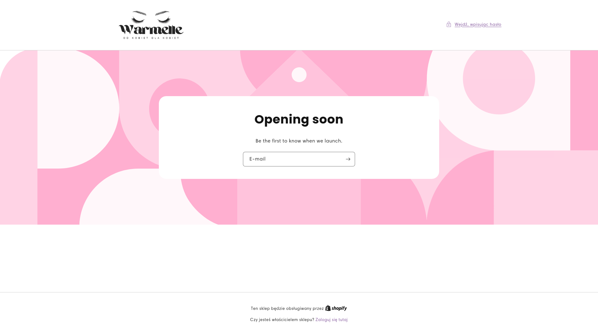 website screenshot of https://warmelle.pl/