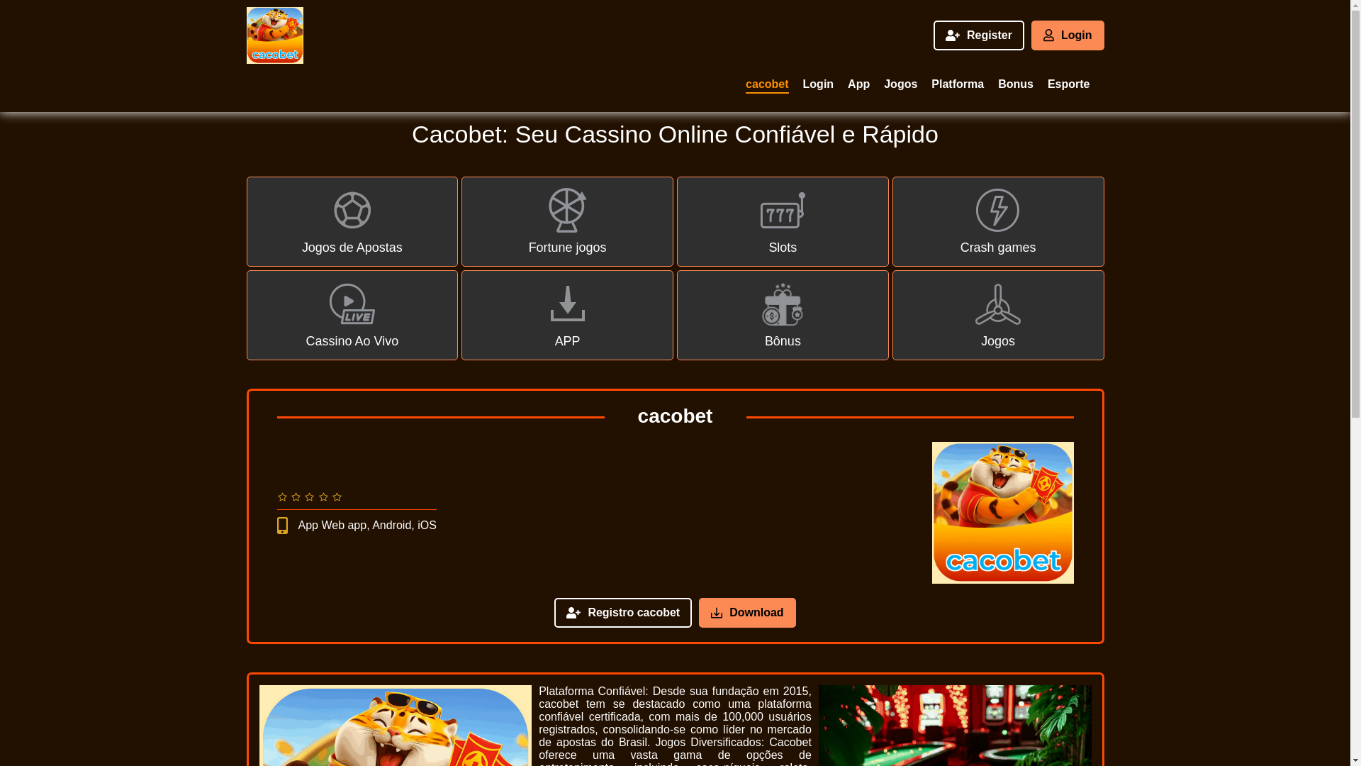 website screenshot of https://cacobetl.com/