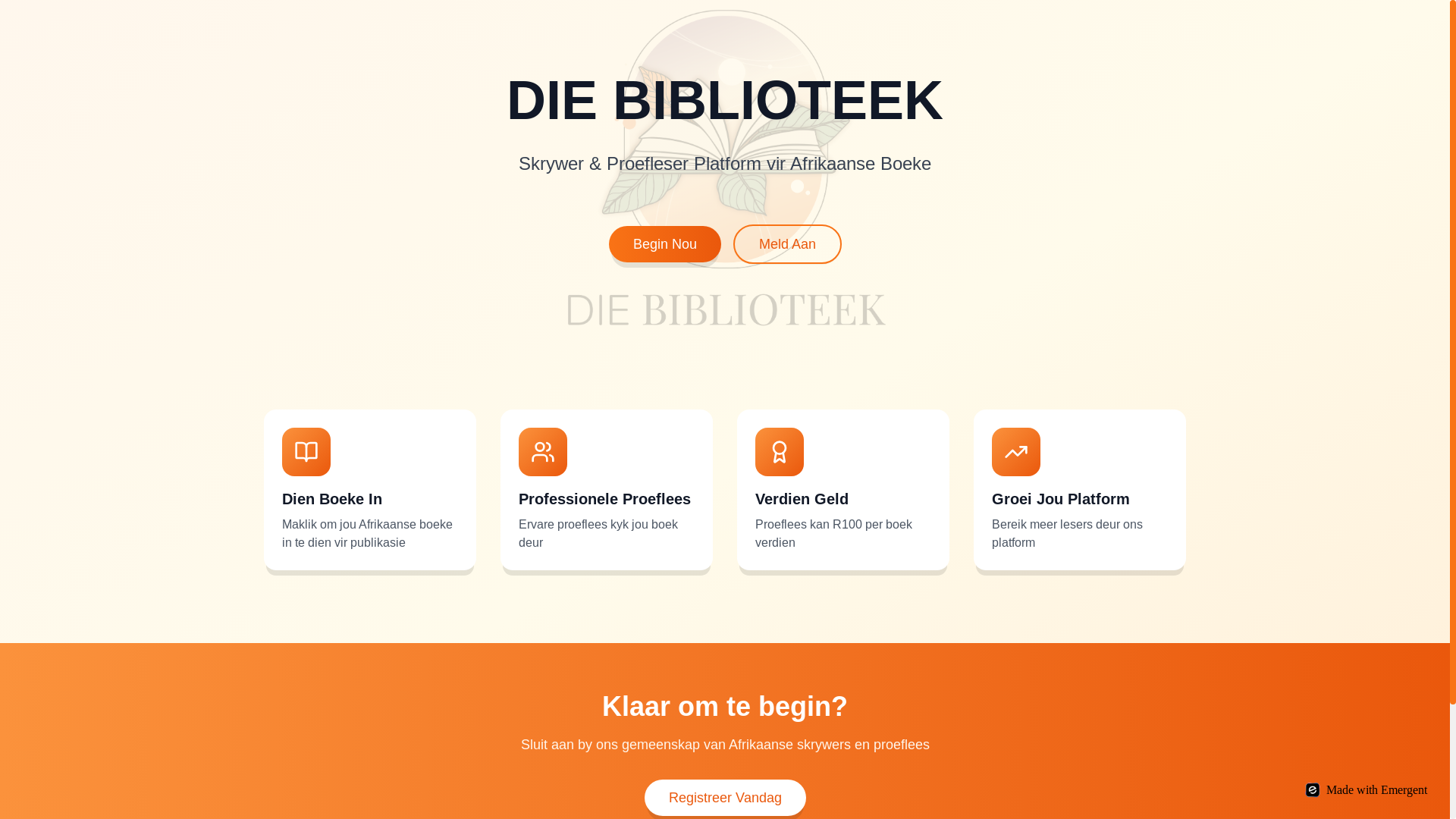 website screenshot of https://leesinafrikaans.co.za/