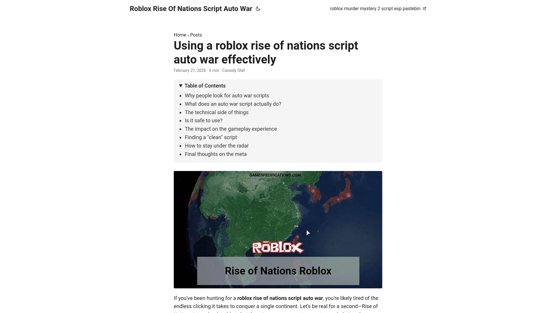 website screenshot of https://roblox-rise-of-nations-script-auto-war.pages.dev/
