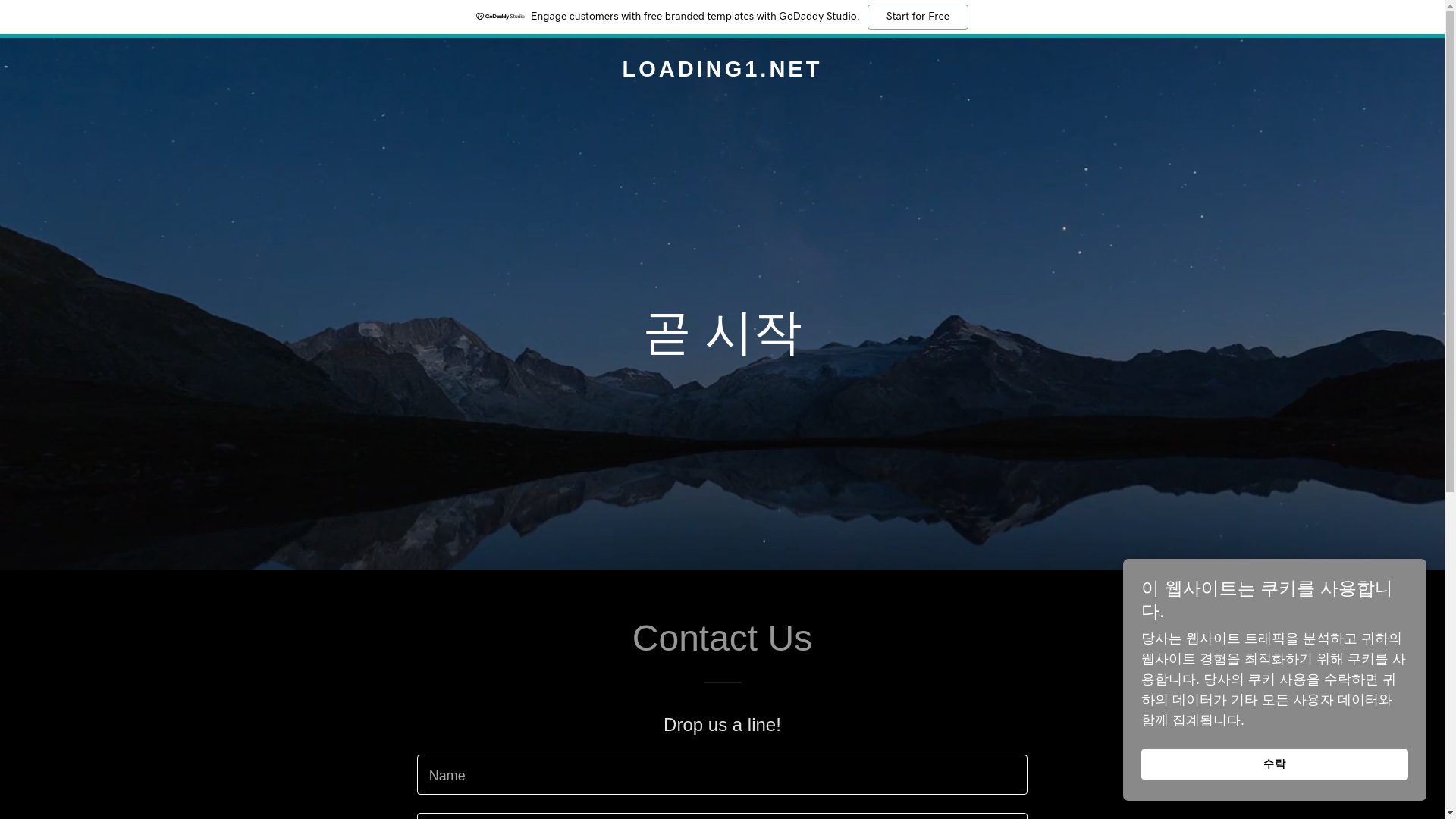 website screenshot of https://loading1.net/
