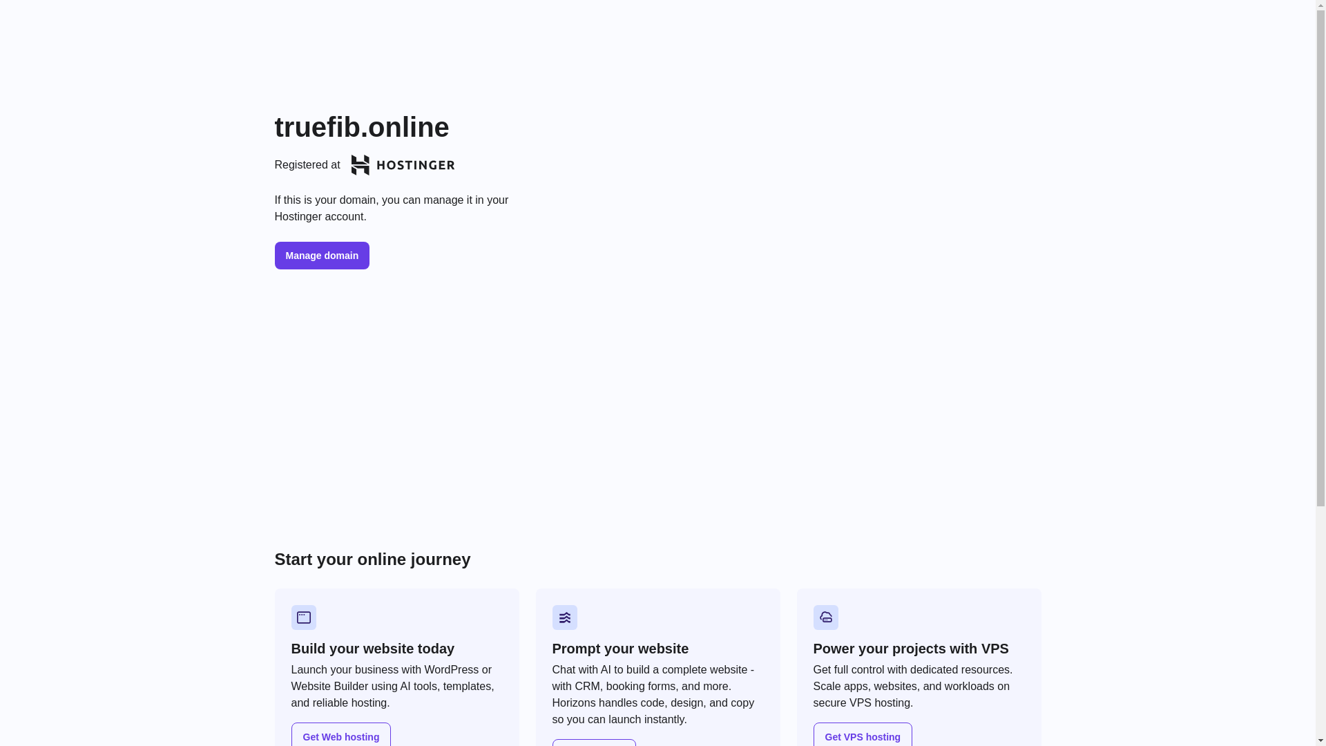 website screenshot of https://truefib.online/