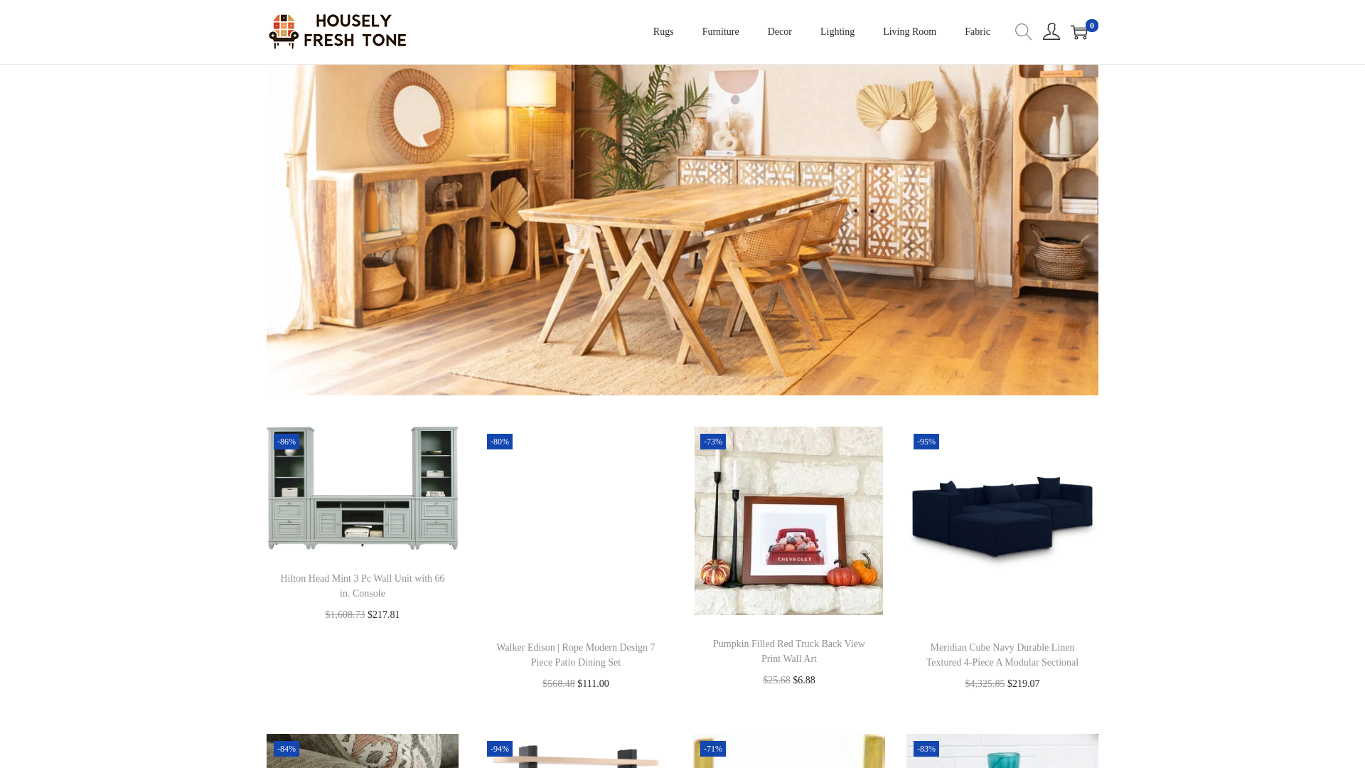 website screenshot of https://houselyfreshtone.com