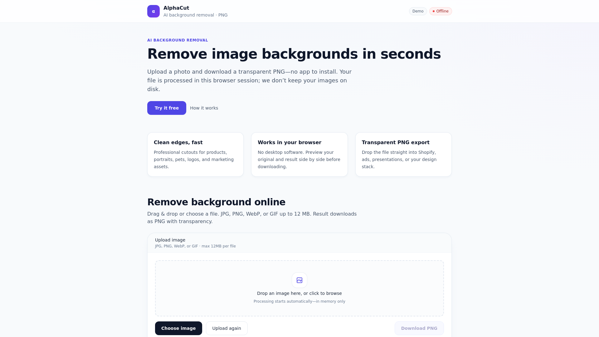 website screenshot of https://bgremoverapp.online/