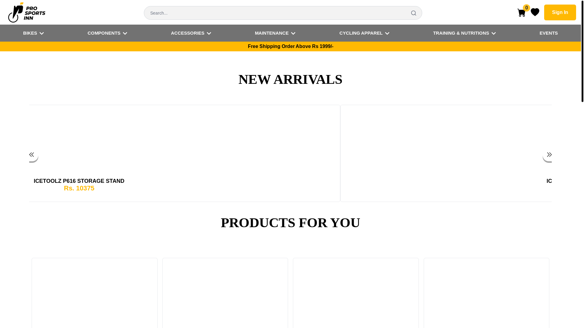 website screenshot of https://pro-sport-customer.pages.dev/