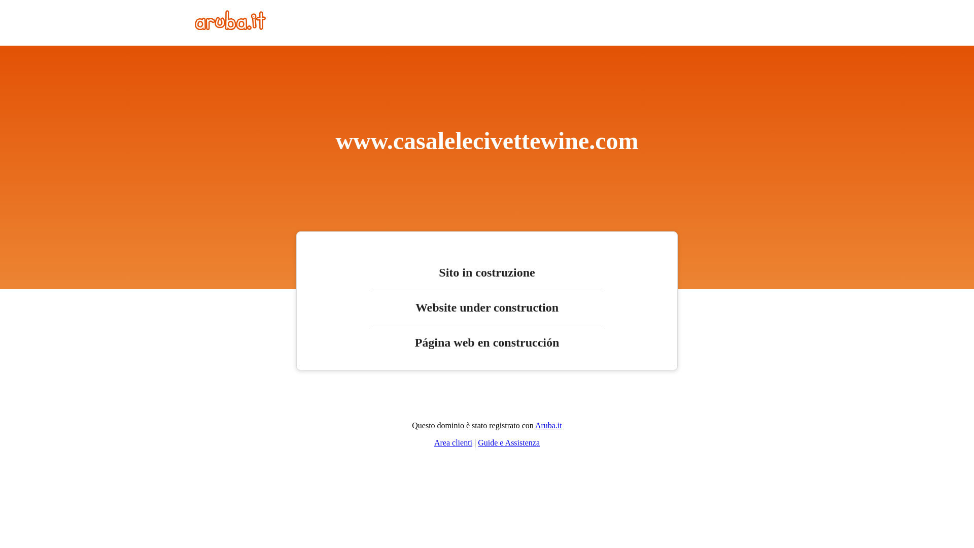 website screenshot of https://casalelecivettewine.com