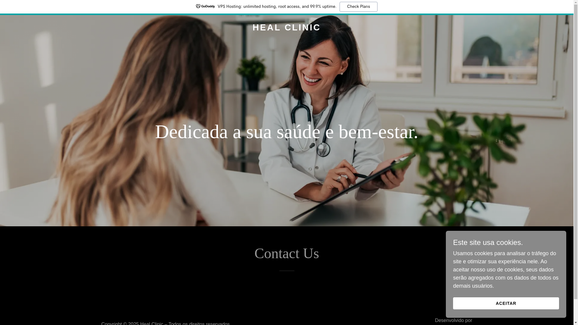 website screenshot of https://healclinicbr.com.br/