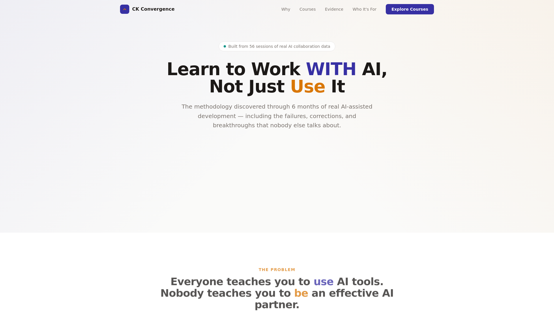 website screenshot of https://ck-convergence.pages.dev/