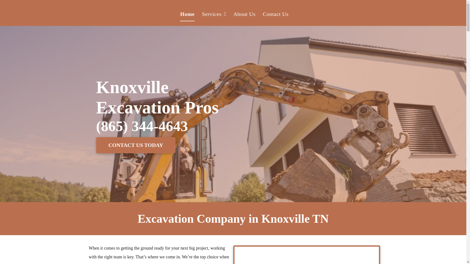 website screenshot of https://knoxvilleexcavationpros.com/