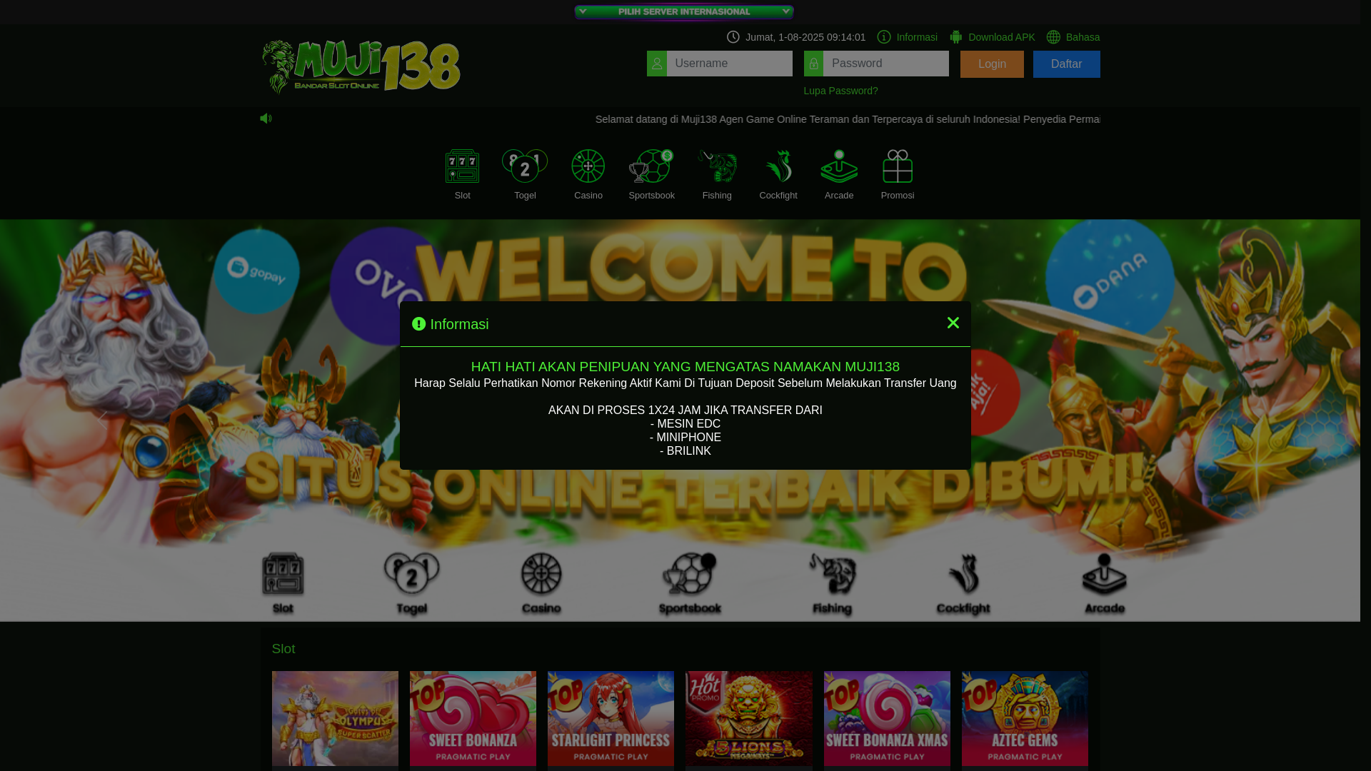 website screenshot of https://mj138core.shop/