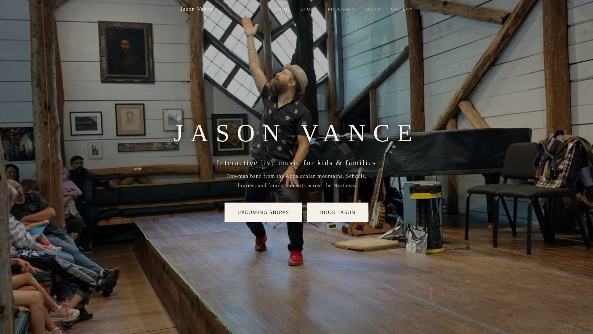 website screenshot of https://jasonvance.org/