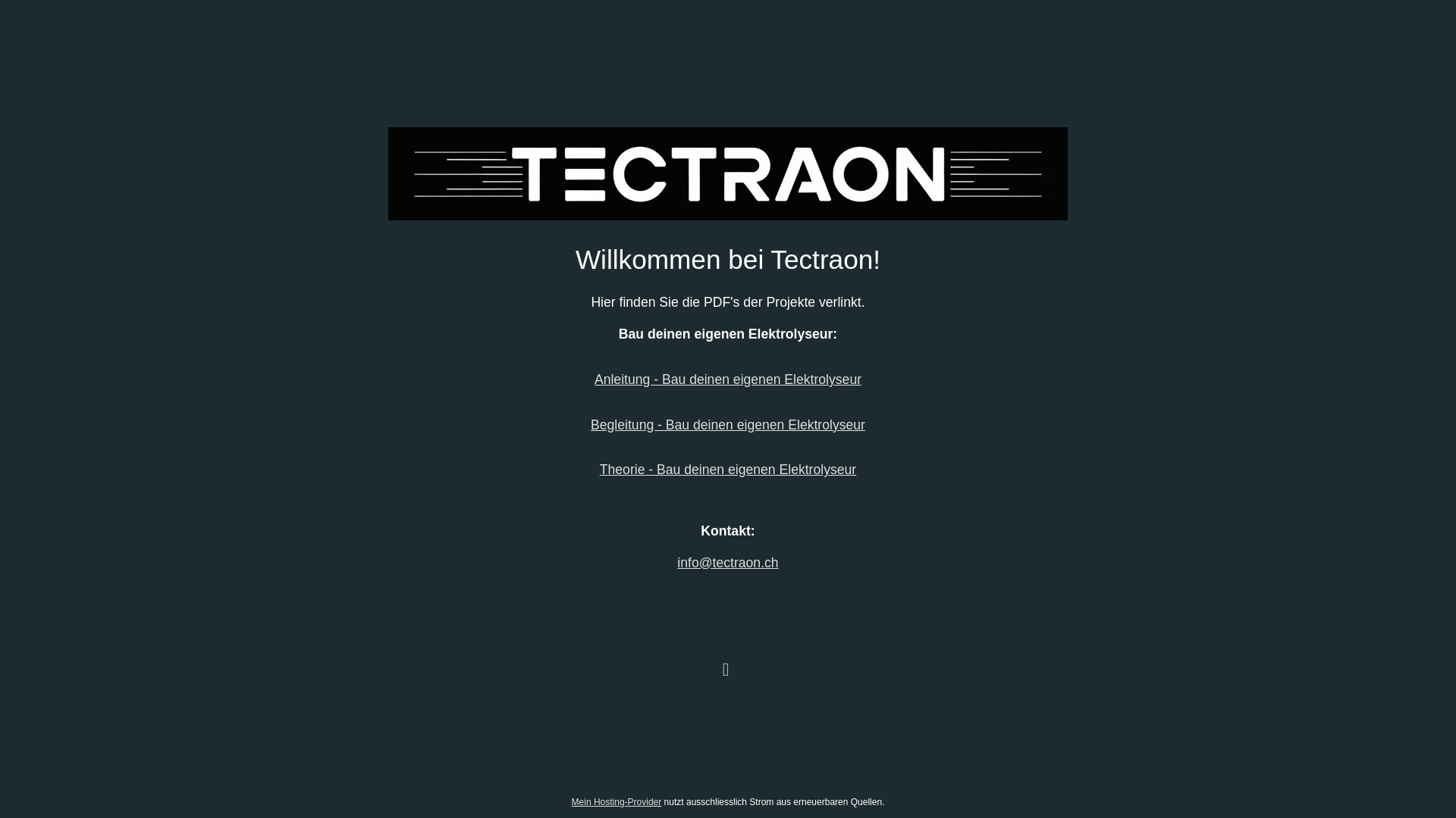 website screenshot of https://tectraon.ch/