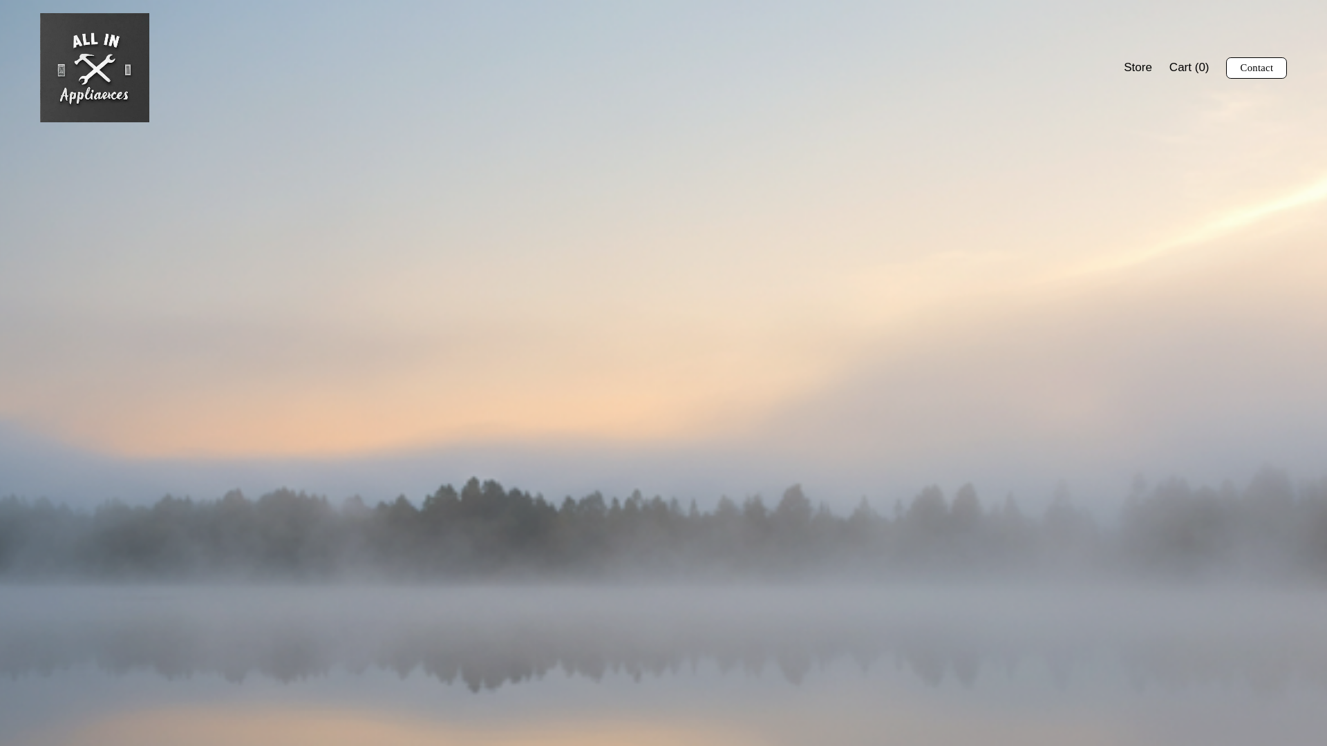 website screenshot of https://allinappliance.net/