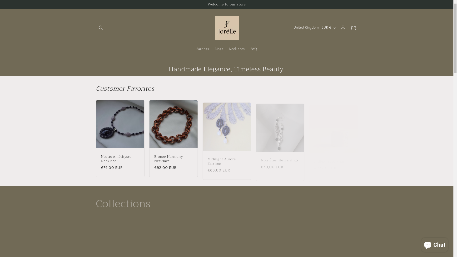 website screenshot of https://jorelleshop.com/