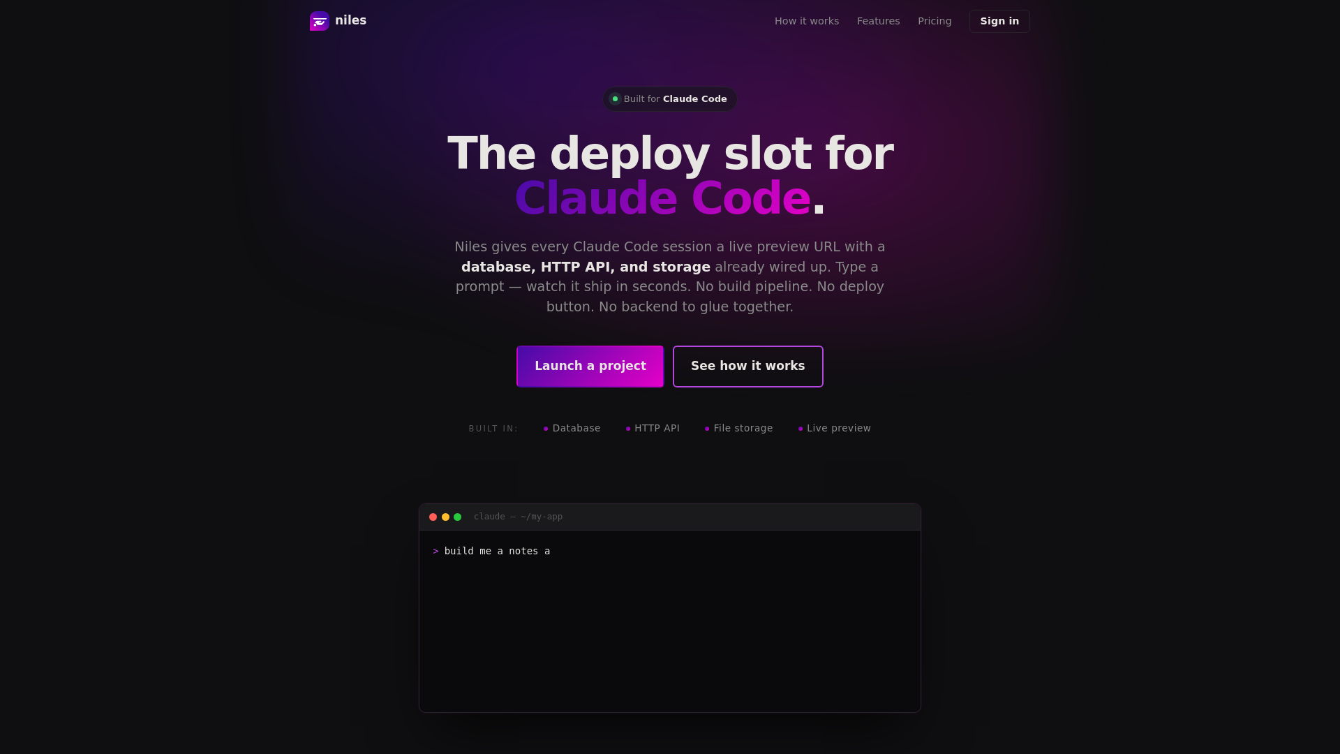 website screenshot of https://niles-dashboard-website.pages.dev/