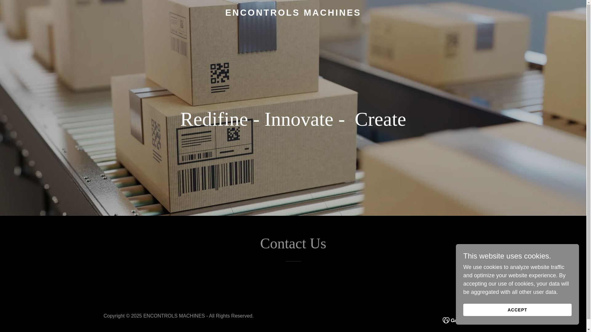 website screenshot of https://encontrolsmachines.com/