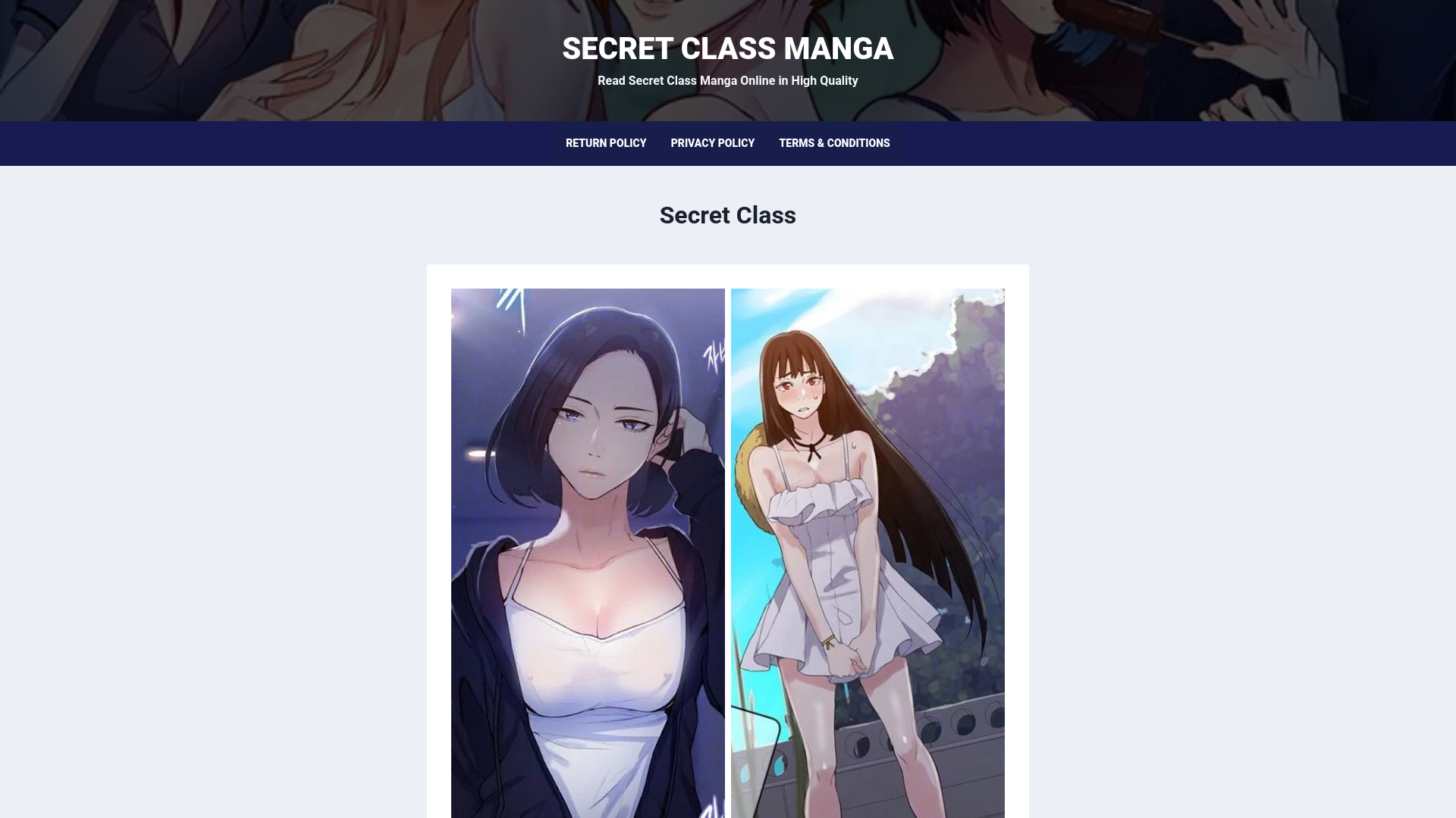 website screenshot of https://secretclasss.online/