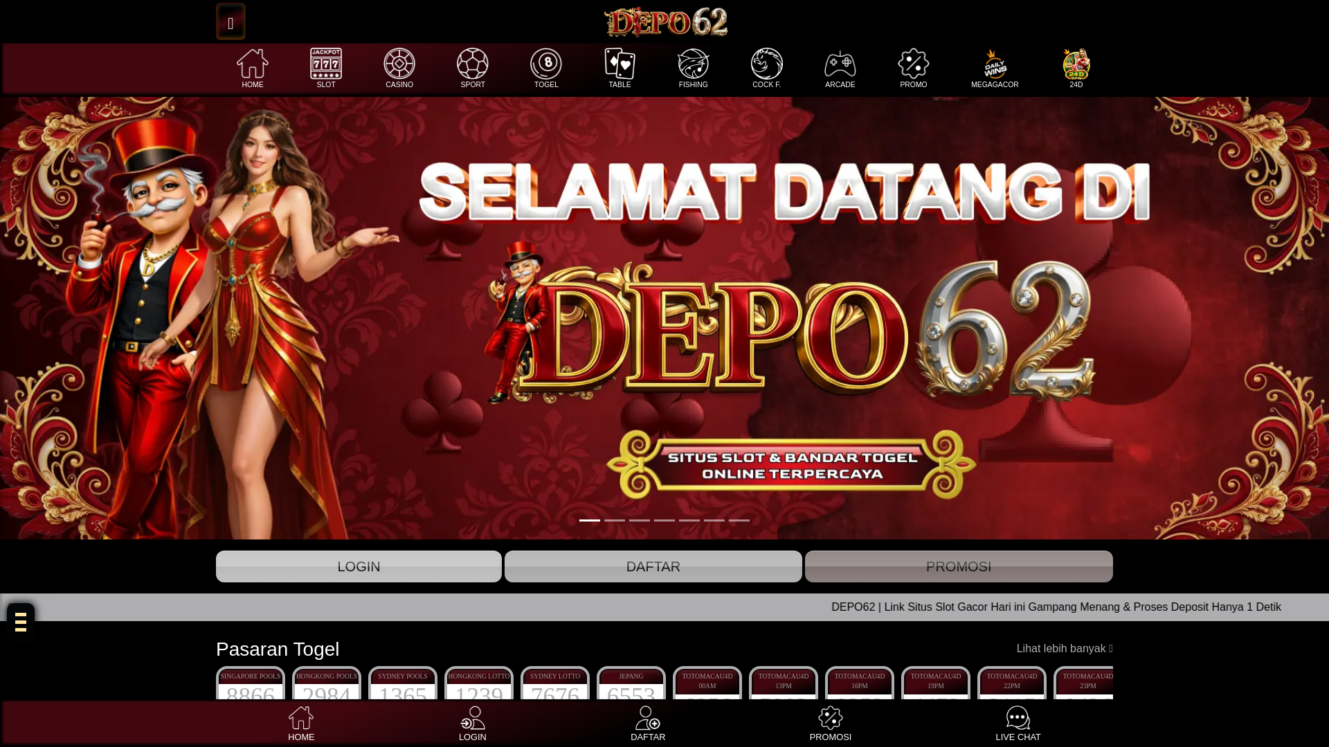 website screenshot of https://depo62alt.xyz/